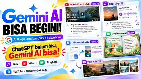Gemini untuk Ringkas YouTube, Buat Lagu, dan Hasilkan Video AI